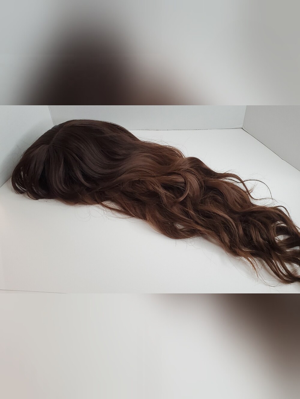 High Quality Full Long Wig 26" Dark Brown With Bangs